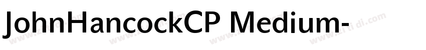 JohnHancockCP Medium字体转换